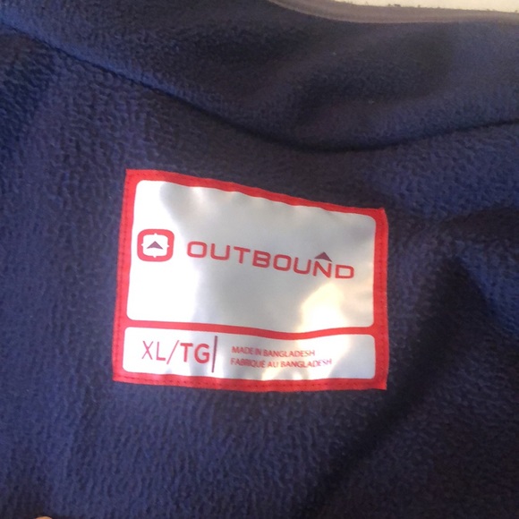 OUTBOUND navy full zip fleece jacket size XL - Picture 10 of 11